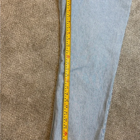 Vintage Lee High Rise Mom Jeans Light Wash Women’s 12 • Tapered Leg Denim - Picture 6 of 7